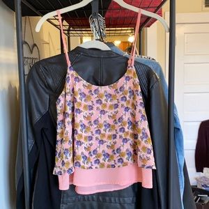 Floral print crop top